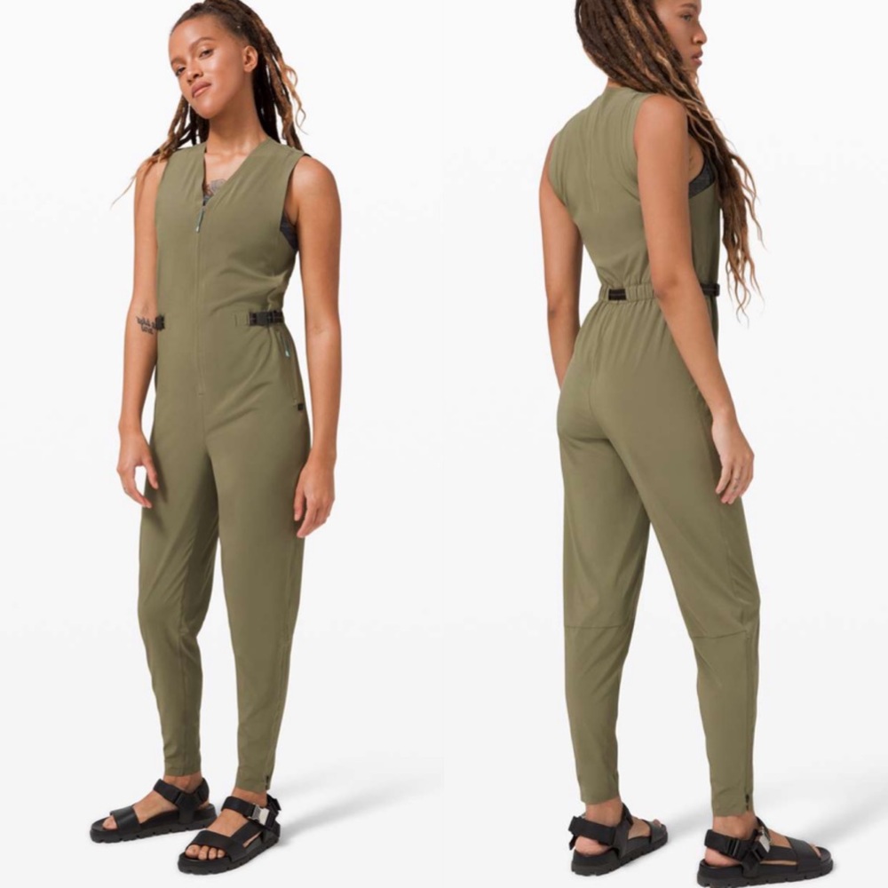Lululemon Lab Sarala jumpsuit olive green XS